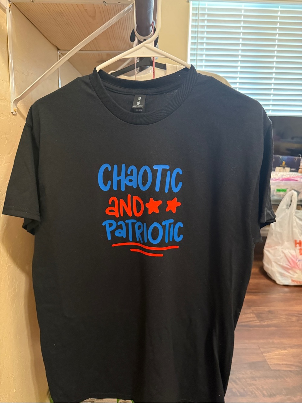 Brand new Handmade Chaotic and Patriotic Graphic Tee